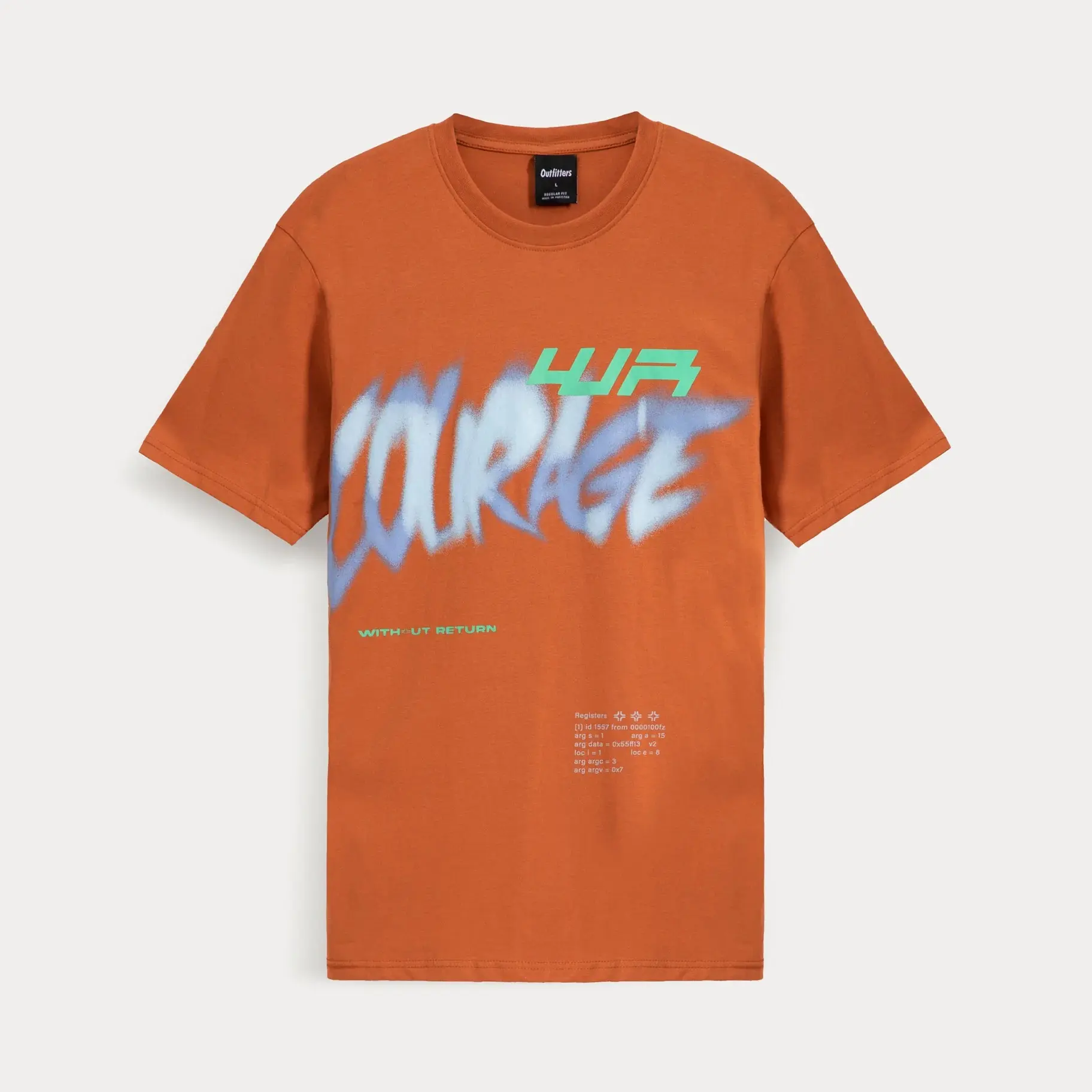 courage graphic t-shirt